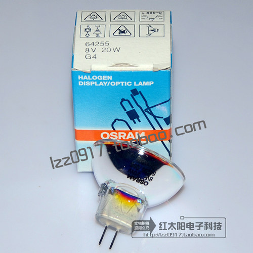 OSRAM欧司朗leica手术显微镜仪器卤素灯杯64255 8V 20W G4灯泡