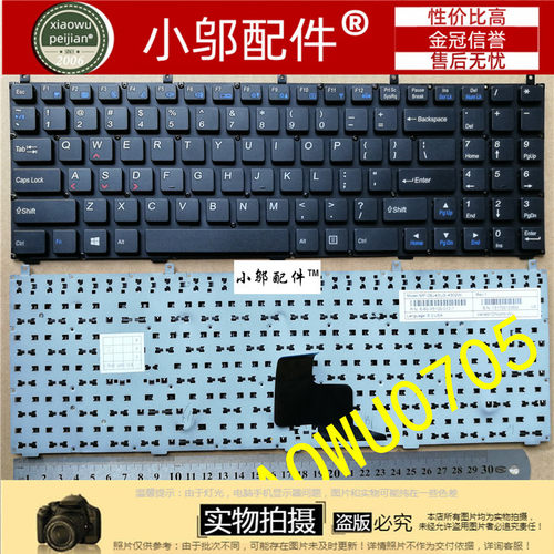 适用蓝天Clevo P150HM P170HM P151EM W150HRM W170ER W76T键盘SP