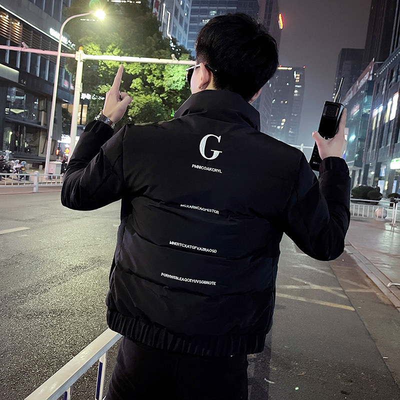 冬季社会小伙棉衣男外套修身保暖棉服红2A343-CF59-P118,男装棉衣,电商A343