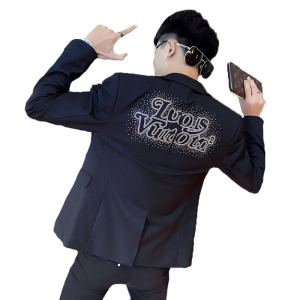 秋冬社会小伙修身小西装男西服外套 A343-XZ10 黑1图片
