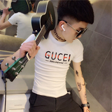2021夏季新款小码短袖T恤衫社会小伙半袖A343-TX55-P38（黑），男装T恤，电商A343