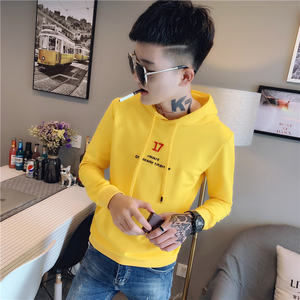 社会精神小伙修身连帽卫衣男潮流 502-WY20-1-P65图片