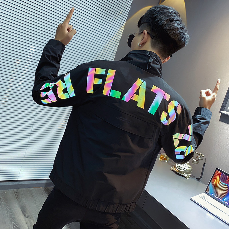 秋冬社会小伙时尚夹克外套男潮流A343-JK58-P95控115黑3，男装夹克，电商A343