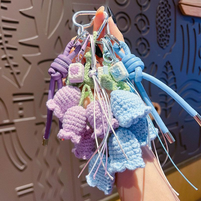 钥匙扣编织风铃装饰系手绳毛线