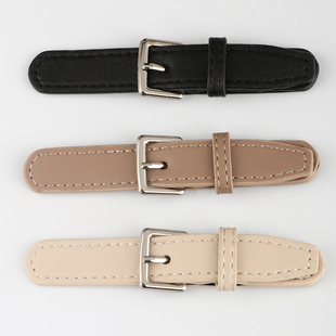 高档羊绒毛呢大衣扣子皮搭扣皮对扣金属牛角皮扣领扣纽扣皮扣配件