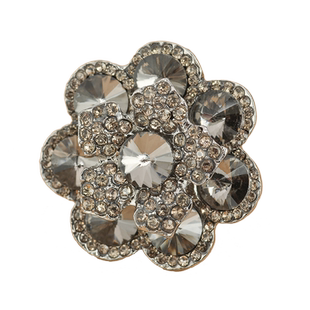 貂皮扣子大衣扣子领扣皮草扣子水钻高档水貂扣镶钻领口裘皮扣大号