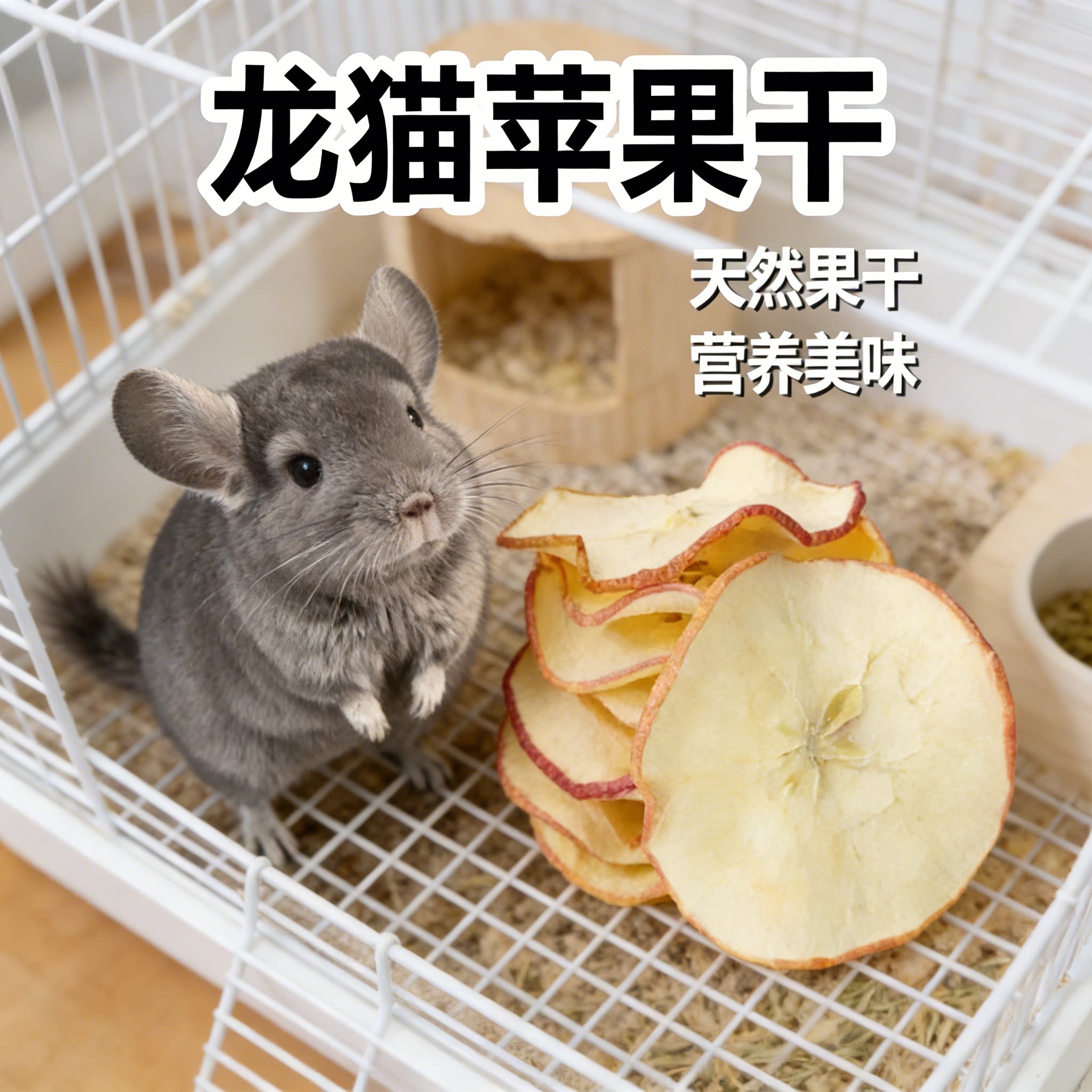 龙猫专用苹果干木瓜磨牙零食胡萝卜补充营养水果干宠物小宠用品