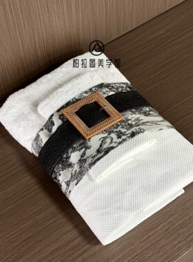 样板间卫浴毛巾组合套装