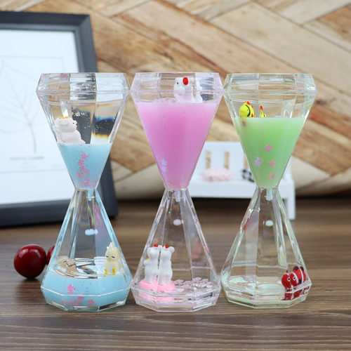 大号液体油漏果冻水滴计时器摆件