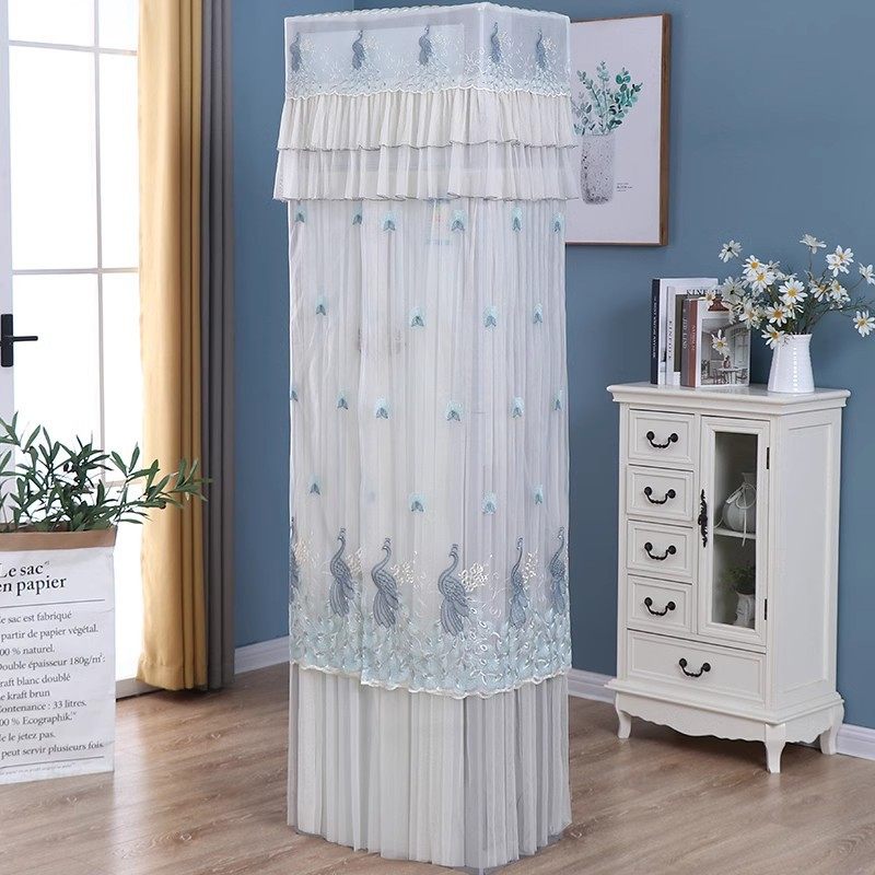 新款柜式空调罩防尘蕾丝方形套