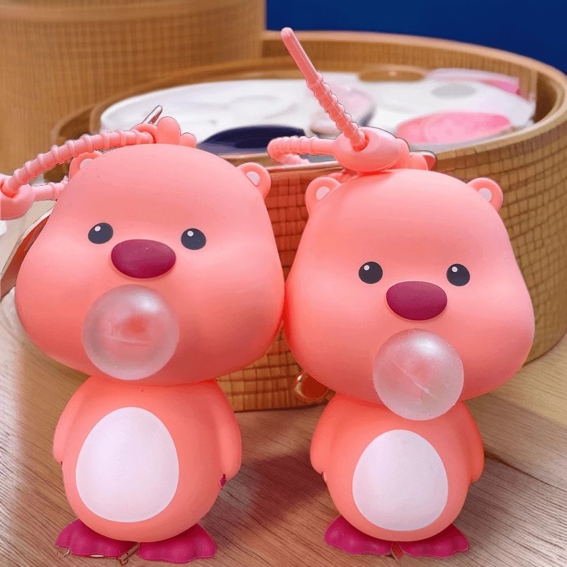 卡通露比吐泡泡捏捏乐钥匙扣挂饰