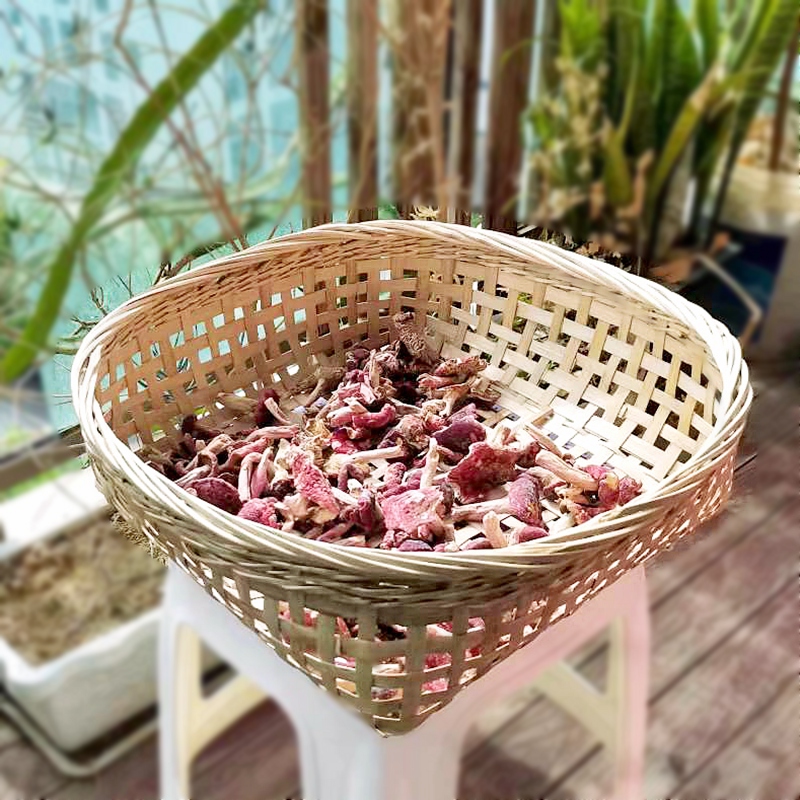 晾晒竹筐有孔粉宅竹编筐首单立减