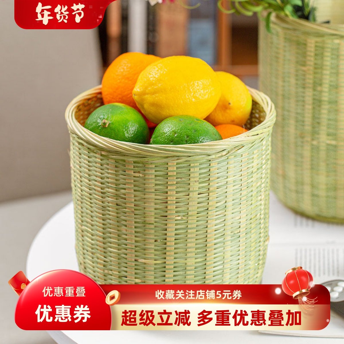 竹背篓手编 厨房竹篮家用竹编竹制品鸡蛋筐直桶收蜂笼竹编收纳筐,特色手工艺,竹编/竹雕,淘宝优惠券,粉丝福利购,淘宝优惠卷