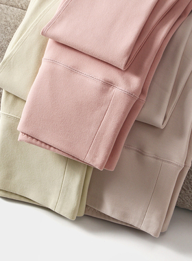 高腰收腹保暖裤290g双面磨毛加厚暖腿裤7A抗菌棉秋裤A类棉毛衬裤