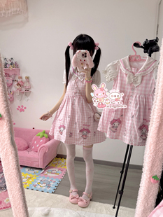 现货链接萍果酱mp美乐蒂联名复刻可爱少女日系连衣裙