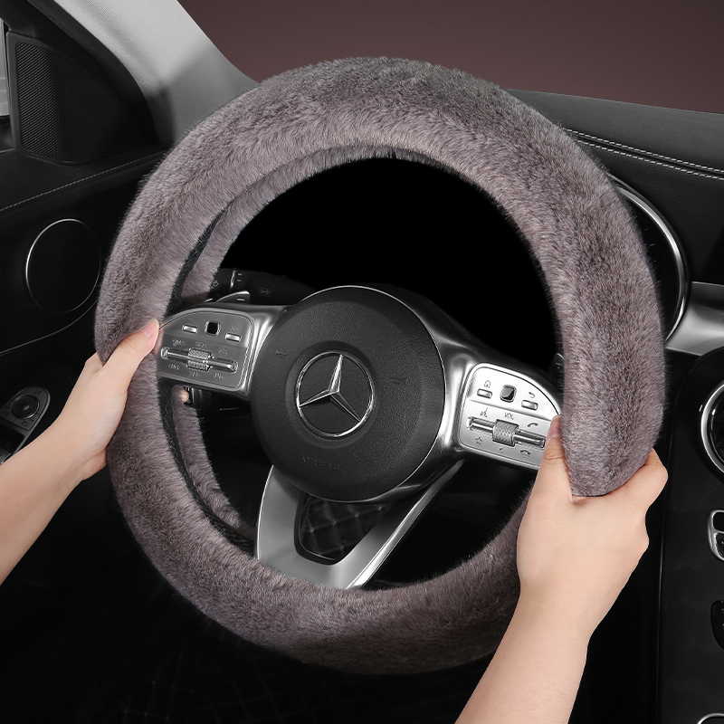 汽车GLAGLBGLC奔驰方向盘套冬季毛绒保暖男女C260LE300LA200L把套