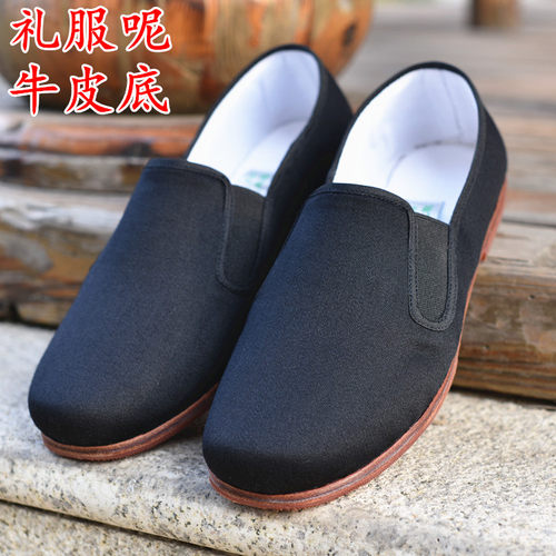 牛皮底养生复古风透气老北京布鞋