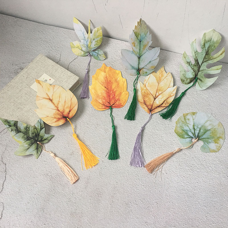 树叶明信片心愿吊卡树唯美创意留言diy手绘节日悬挂母亲节许愿卡