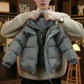 男童保暖外套加厚连帽儿童铺棉外 假两件棉服2025新款 童装 男童冬季