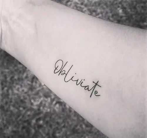 【Oblivate】一忘皆空咒语纹身贴