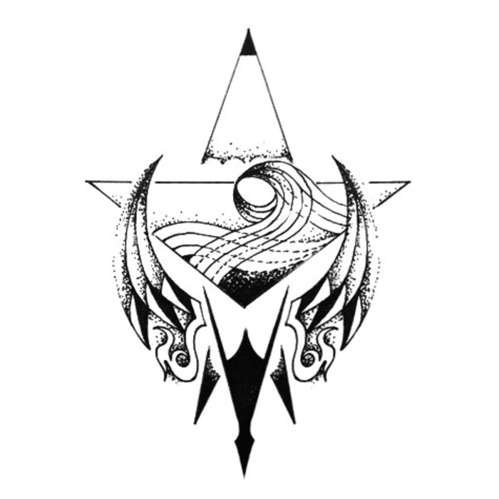 喵小姐-创意图腾纹身贴 几何线条海浪 防水持久男女 花臂纹身贴纸