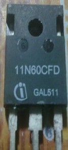 原装进口拆机测好 11N60CFD 11N60 TO-247 MOS场效应管 11A600V