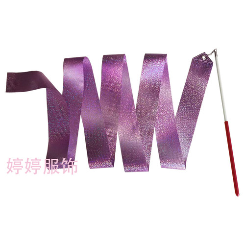 儿童体操彩带艺术舞蹈表演绸带