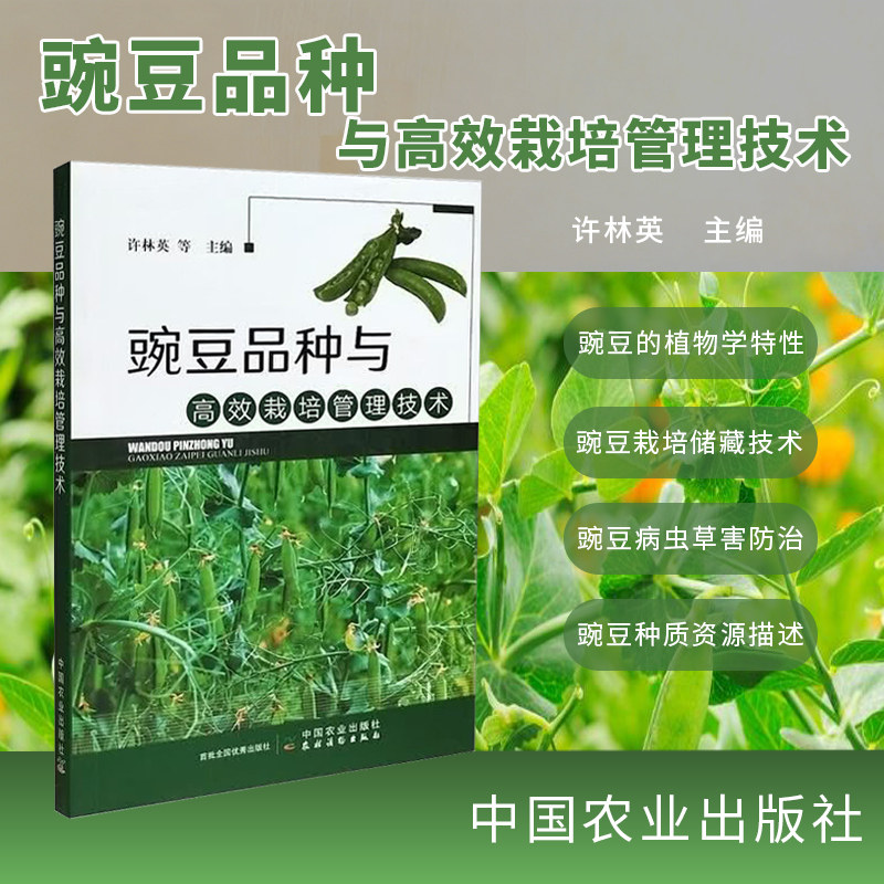 豌豆品种与高效栽培管理技术 豌豆高效栽培实操技术手册 豌豆大棚露地种植田间管理教程 豌豆机械化生产病虫草害防治 病虫草害防治