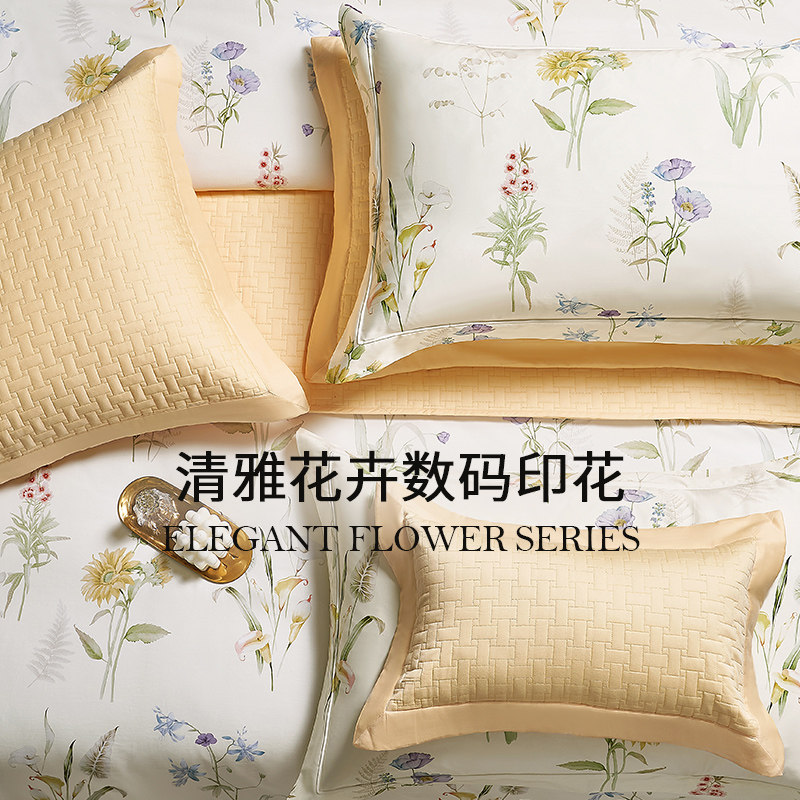 简约欧式长绒棉四件套四季可用