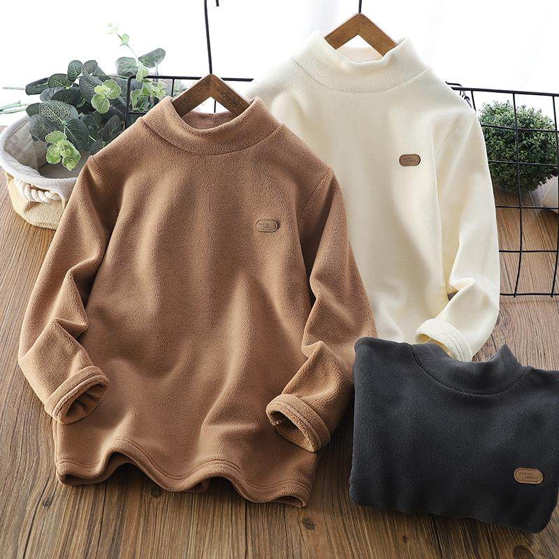 男童加绒半高领打底衫秋冬款2025新款内搭儿童中大童加厚保暖上衣,童装/婴儿装/亲子装,T恤,淘宝优惠券,粉丝福利购,淘宝优惠卷