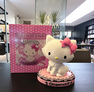 kitty俏咪恰咪树脂存钱罐储蓄罐 三丽鸥Charmmy 家居摆件儿童礼物
