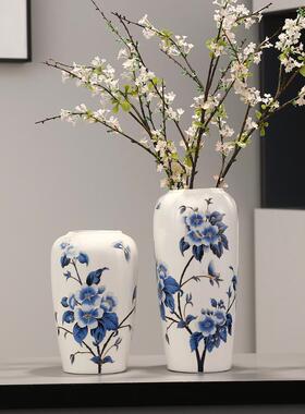 水培手绘景德镇花瓶陶瓷复古