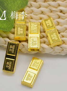 3厘米云雀报喜实心金砖招财金条