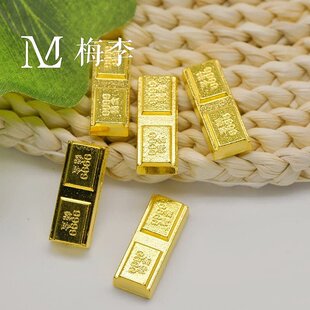 3厘米云雀报喜实心金砖招财金条摆件开业送礼办公聚宝盆工艺礼品