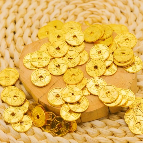 招财进宝八方来财1.5CM合金铜钱