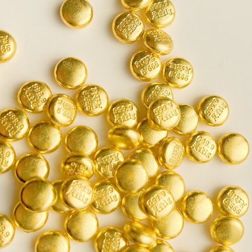 新款实心合金小金豆装饰品配件