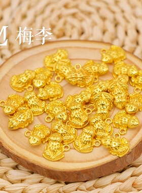 吉祥如意吊环小金蟾招财吊坠