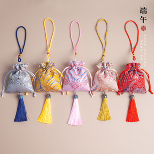 端午节小香包荷包袋子锦缎古风除味驱蚊空香囊包卧室衣柜随身车挂