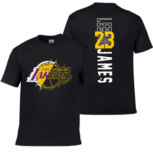 篮球短袖t恤安东尼戴维斯浓眉哥球衣短袖勒布朗詹姆斯半袖纯棉夏