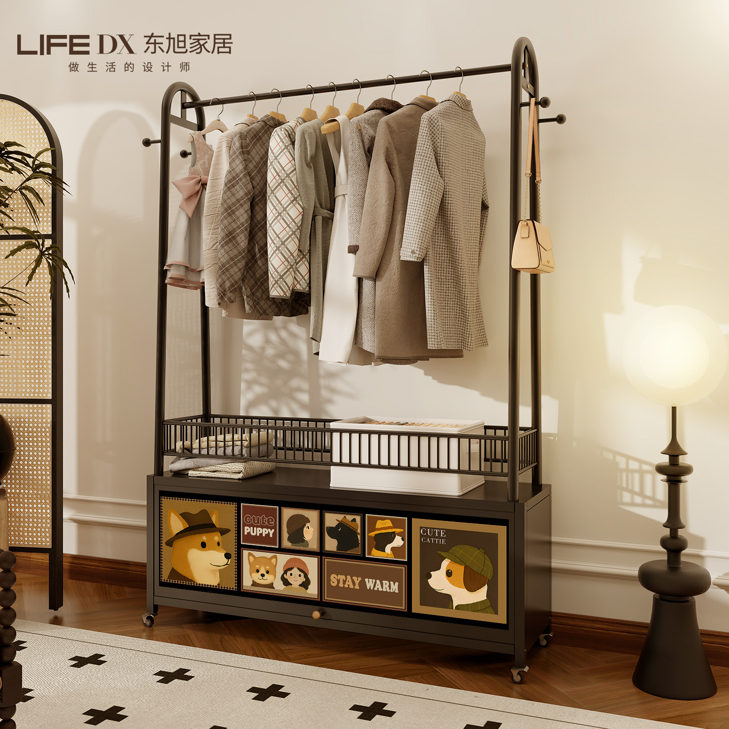 【热销新品】落地挂衣架