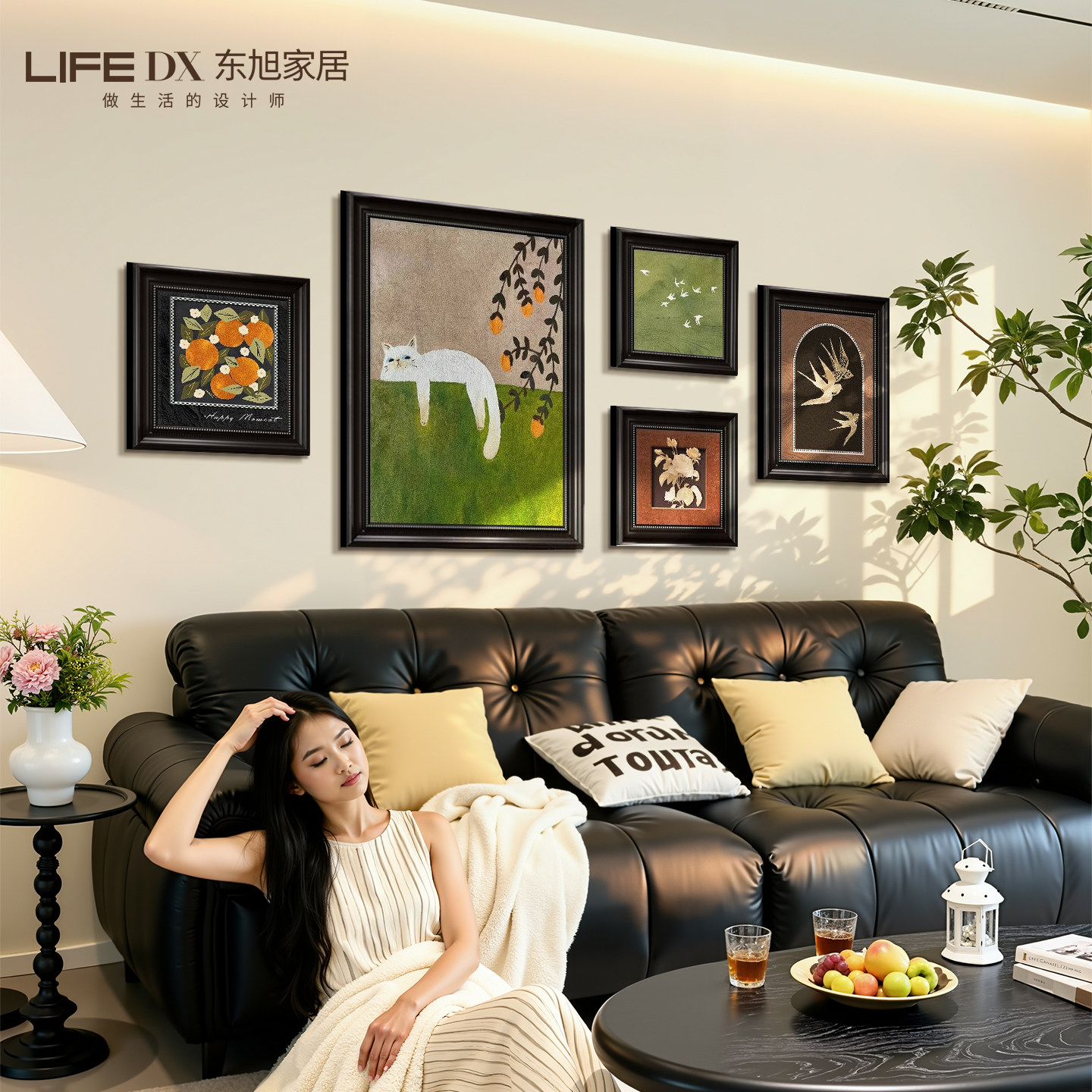 【2026新款】中古风客厅挂画图片