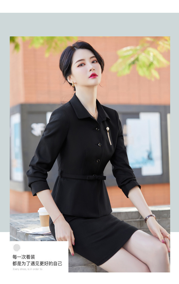 PROFESSIONAL WEAR WOMENS SUITS JEWELRY STORE FOOT BATH TECHNICIAN WORKWEAR 2022 SPRING AND AUTUMN TEMPERAMENT HIGH-END HOTEL FRONT DESK WORKWEAR