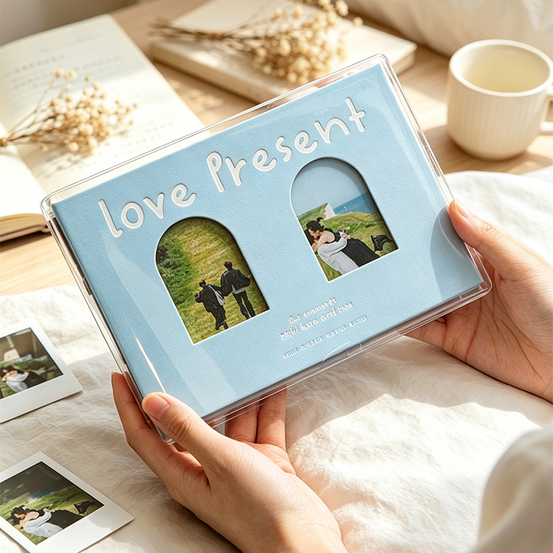 青禾纪Love Present二宫格卡册3寸拍立得活页相册生活纪念收藏册图片