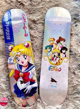 Primitive美少女战士 宝可梦 2pac联名进口专业水冰月滑板板面