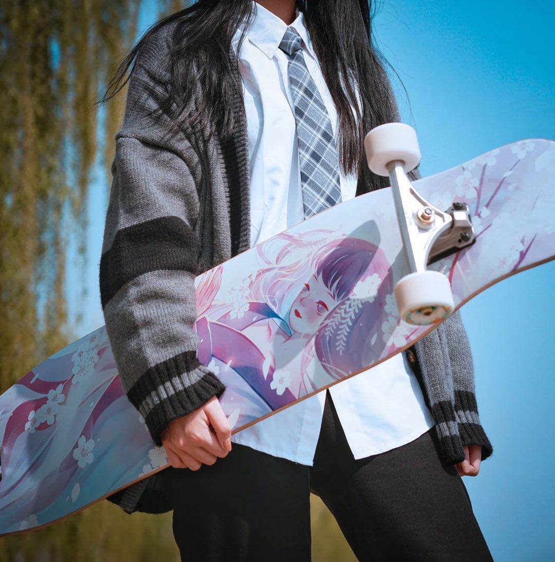 孔雀鱼专业长板20新品上市  GAPPY PRO，鹤羽 紫樱新款 SK8HOME