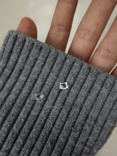 YUCI通体足银999纯银猫咪耳钉女爆款小众高级感防过敏养耳洞耳钉