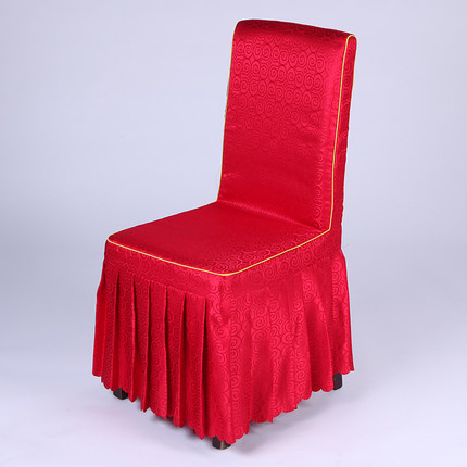 定做酒店椅套连体饭店餐桌椅子套罩餐厅宴会凳子套罩餐椅套批发