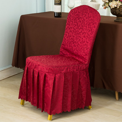 定做批发酒店椅套连体饭店椅子套餐厅宴会餐椅套婚庆婚宴凳子套罩