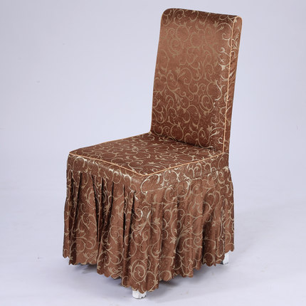 定做批发酒店椅套连体饭店椅子套餐厅宴会餐椅套婚庆婚宴凳子套罩
