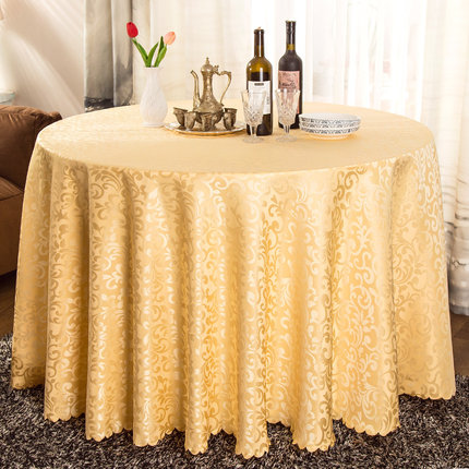 酒店桌布布艺餐厅台布饭店餐桌布欧式圆形家用茶几布圆桌桌布定制